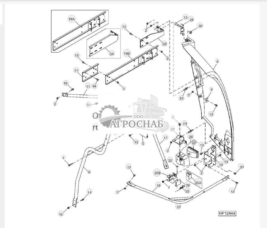 Left Rear Corner Panel and Rear Lamp Assembly 